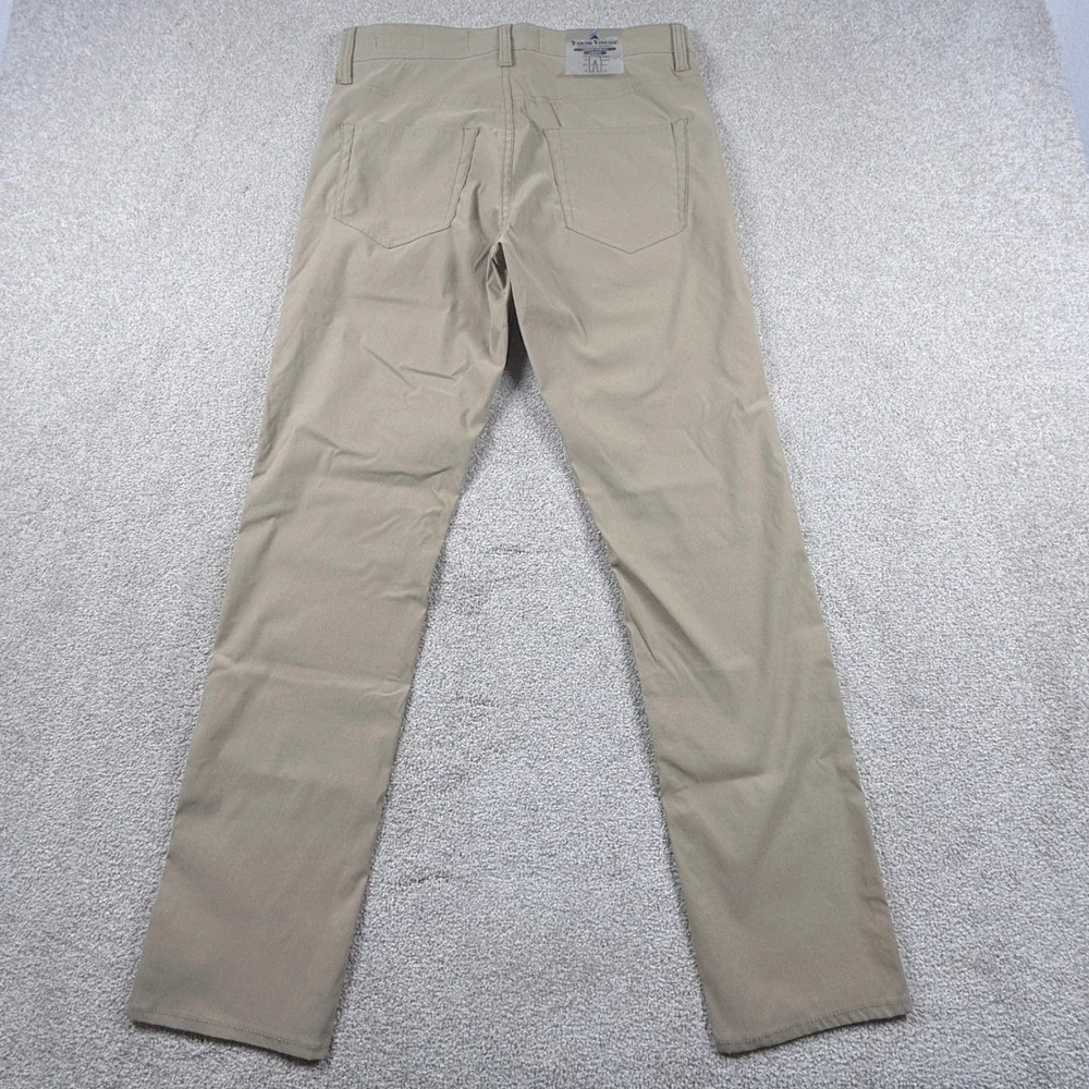 Tailor Vintage Performance Pants Mens 30x30 Khaki NEW Canaan Slim Fit Stretch